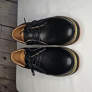 Men's Dress Black Oxfords Genuine Cow Leather Business Casual Sh…